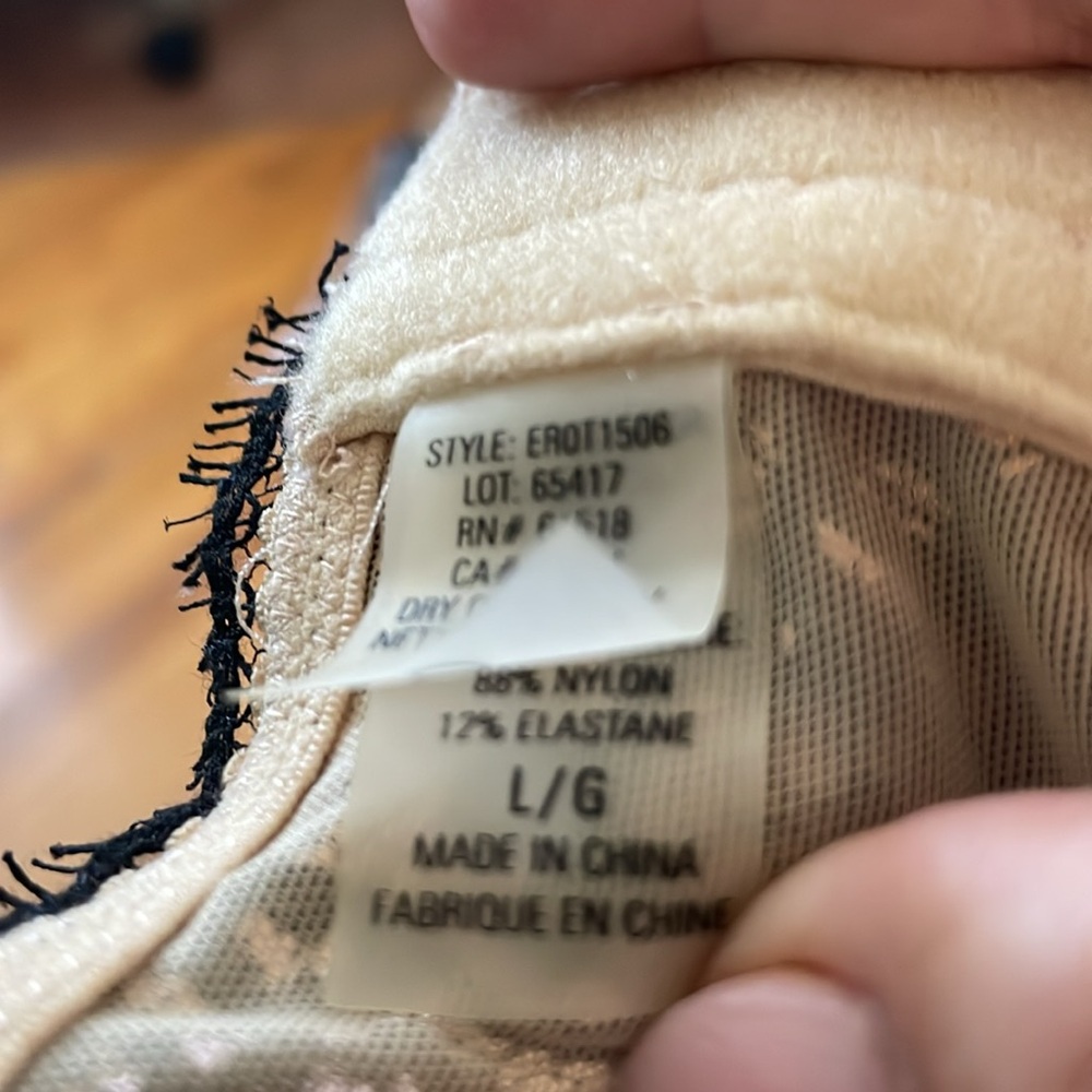 NWT Elie Tahari  Bustier Lace black/beige lining cotton nylon,elastine size L - Picture 16 of 17